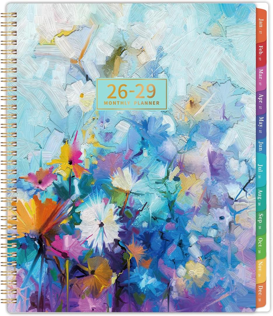2026-2029 Monthly Planner - 3 Year Monthly Planner, JUL 2026 - JUN 2029, 2026-2029 Calendar Planner with 36 Monthly Tabs, Notes Pages, Inner Pocket, Great for Long-Term Planning