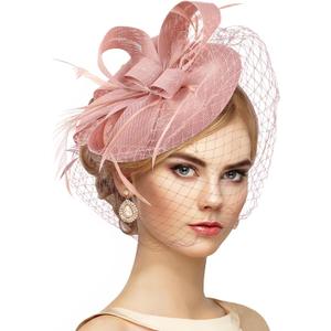 Zinniday 2026 Kentucky Attire Hats - 20s Vintage Derby Fascinators Hat with Hair Clip for Women Lady Girls Outfit Headwear