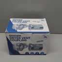 DV90 4" Magnetic Dryer Vent Kit with 2.6ft Aluminum Duct & 2 Clamps | Leak-Resistant, Heat-Resistant Flexible Hose, Easy Installation & Cleaning, For Most Dryers (DV90)