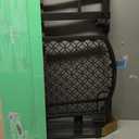 Ingenuity Decorative Panel Tall Baby Gate & Dog Gate, 28"-42" Wide, 30" Tall, Hardware or Pressure Mounted, Install on Top or Bottom of Stairs, Banister, or Doorway - Espresso
