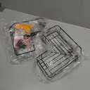 YASONIC Corner Adhesive Shower Caddy, with Soap Holder and 12 Hooks, Rustproof Stainless Steel Bathroom Organizer, No Drilling Wall Mounted Rack, Black, 3-Pack