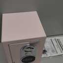 Goldenkey Small Kids Safe for Money, Digital Mini Safes with Keys&Code for Cash, Safe Box for Personal Items for Home, 6.69"D x 9.05"W x 6.69"H, Pink