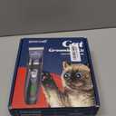 oneisall Quiet Cat Clippers for Matted & Long Hair, 2-Speed Cordless Pet Shaver Grooming Kit for Cats, Small Dogs & Animals (Black)