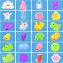 BATTOP Advent Calendar 2025, 24 Days Mochi Animals Squishy Toys for Kids,Toddlers, Christmas Countdown Calendar Toy for Boys Girls, Christmas Party Favor Gifts (blue)