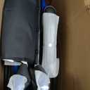 Drive Medical Blue Streak Lightweight Foldable Wheelchair - Enhanced Mobility Support - Durable Construction - Padded Comfort - Swing-Away Leg Rests - Desk Arms - Blue/Black - 18 Inch Seat