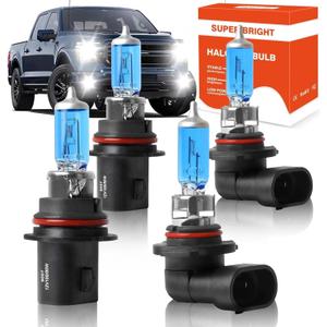 SHENKENUO Fit For Ford F-150 F-250 (1999-2003) F350 F450 F550 Super Duty (2001-2004),9007 High/Low Beam Ultra - High Performance Halogen Headlight Bulbs & 9145 Fog Bulbs,Plug-n-Play,Pack of 4