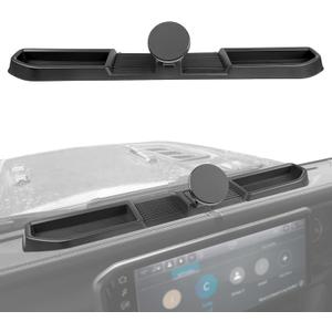 Magnetic Phone Mount for 2024 2025 Jeep Wrangler JL JLU/Gladiator JT Multi-Mount Car Phone Holder Dash Tray System Kit Strong Magnet Dashboard Phone Holder Accessories(Not for 4XE) (Fit 2024+ 4X4)