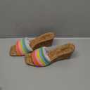 Wedge Sandals for Women Open Toe Wedge Heels Womens High Heel Sandal Square Toe Heeled Wedge Sandals Wood Grain Slip on Wedge Mules Size 7