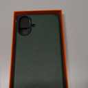 SHIELDON Leather Case for iPhone 16 Plus 6.7", Crazy Horse Top Grain Leather Magnetic Wireless Charging Slim Shockproof with Metal Buttons Compatible with iPhone 16 Plus 5G 