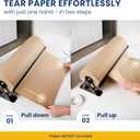 DIY Crew 36 Inch Paper Roll Dispenser and Cutter - Heavy-Duty Wall Mountable, Non-Slip Tabletop - Kraft, Freezer, Butcher Paper - Up to 1000ft Rolls