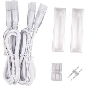 Shine Decor Connector and Connecting Wires for 7x14.5mm and 8x16mm LED Neon Rope Light
