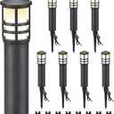 SUNVIE 8-Pack Low Voltage Pathway Lights 3W LED Landscape Pathway Lighting 3000K Warm White CRI 90+ Landscape Lights Wired 12-24V Aluminum Bollard Path Lights for Walkway Yard Garden, ETL Listed Cord