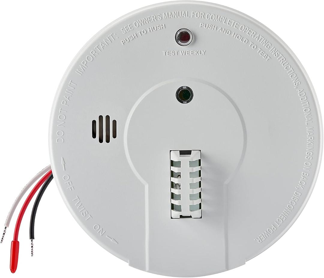 Kidde Heat Detector, Hardwired with Battery Backup & 2 LEDs, Interconnect Capability, Ideal for Garages, MFG date: 10-30-2025