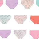 Hanes Girls and Toddler Underwear, Cotton Knit Tagless Brief, Hipster, and Bikini Panties, Multipack (2-3T)
