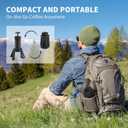 Manual Espresso Machine, 15 Bar Portable Coffee Maker for Ground Coffee and NS Capsules, 4-in-1 Brewing for Espresso Drip Cold Brew, Foldable for Travel Camping Office