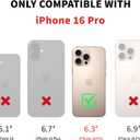 DJDUCK Designed for iPhone 16 Pro Case Wallet with Card Holder, [Magnetic Clasp Cover] [RFID Blocking Leather Protection] Shockproof Women Men Cases 6.3 Inch for Apple 16 Pro Light Brown