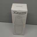 Kitessensu Hybrid Cocktail Shaker | Vacuum Insulated Stainless Steel Martini Shaker with Double Wall Martini Cup | Integrated Measuring System | Tumbler Lid & Cocktail Recipes Included | Silver