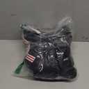 Men's Bomber Jackets Thermal Quilted Jacket Water Resistant Warm Winter Coats (L, Black)