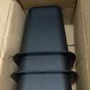 Kings Brand Furniture 6-inch Bed Risers - Set of 4 Black Heavy Duty Stackable Furniture Risers for Under Bed Storage, Desk, Sofa, Couch