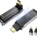 Wireless HDMI Transmitter and Receiver, Plug and Play with Heat Dissipation, 90 Bendable Interface, Dual-Band 2.4G/5G - Stream Video & Audio from Laptops/TV Boxes/Projectors to Monitors-100Ft/30M