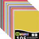 OcePor Glitter Cardstock, 105 Sheets in 35 Colors Cardstock, Glitter Paper for Cricut, Crafts and DIY, 8.5x11Shimmer for Birthday, Wedding Party Decor(92 lb/250 gsm)