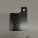 Carbon Fiber Universal Motorcycle Inspection Tag Sticker Renewal License Plate 3.5 * 3.5 inch