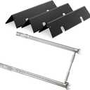Grill Replacement Parts for Weber GS4 Spirit II 200 Series, Spirit II E-210, S-210 (Front-Mounted Control), Porcelain-enameled 7635 Flavorizer Bars and Stainless Steel 69785 Burner Tubes Set