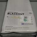 INOVADAY 100% Blackout Curtains for Bedroom, Black Out Curtains 84 Inch Long, Clip Rings Linen Blackout Drapes, Thermal Insulated Room Darkening for Living Room, 2 Panels - Beige,W50xL84