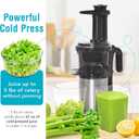 Shine Kitchen Co SJV-107-A Cold Press Slow Masticating Juicer, Stainless Steel