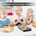 150 Pack Charcuterie Boxes with Clear Secure Lids, 5.3x4.9x2.5 Inches Black Square Disposable Food Containers Cookies Boxes for Sandwich, Pastry, Dessert