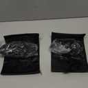 Sfee Ice Cleats for Walking on Ice Snow Grips Crampons Traction for Shoes/Boots, Anti-Slip Portable Flexible Footwear for Walking Climbing Hiking Fishing Outdoor Running with 2 Adjustable Straps (Medium, 2 Pairs: Black)