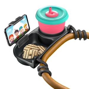Swanoo Universal Stroller Snack Tray with Phone Holder | Compatible with Nuna Mockingbird Bugaboo Uppababy | Stroller Bumper Bar Tray Attachment | Baby Toddler Disneyland -Single Pack