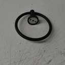 SetSail Towel Holder for Bathroom Wall Matte Black Towel Ring Stainless Steel Hand Towel Holder Heavy Duty Towel Hanger for Bath, Kitchen (1 pack)