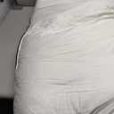 Globon Luxury Feather Down Pillow Standard Queen Size for Sleeping, Hotel Collection Fluffy Pillow, Low Soft Gusseted Bed Pillows, 18"X26", Pack of 1