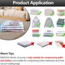 Electric Pump for Vacuum Storage Bags Travel Vacuum Pump for Various Vacuum Seal Bags Portable Vacpack Air Pump for Compression Clothing Blanket Luggage White(Storage Bag Not Included)