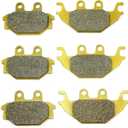 Front Rear Brake Pads for KAWASAKI KVF 300 Brute Force - KYMCO UXV 450i 500 500i 700i MXU250 270 300 500 Carb - SYM Quadlander 300 300S 600 600LE FA377 Brakes MC0367