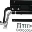 ALMULOO Adjustable Center Stand Steel Compatible with 1998-2008 Harley Davidson Road King Electra Glide Road Glide FLT FLH Touring Models Powder Coated