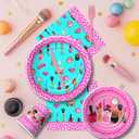 Makeup Spa Birthday Party Supplies For Girls, Spa Day Makeup Party Decorations, Paper Plate, Cup, Napkin, Disposable Cutlery, Garland Banner, Tablecloth, Balloon, Serves 24