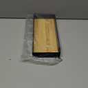 JACKCUBE Design Leather Bamboo Valet Tray for Men, Catch All Trays for Key, Phone, Wallet, Coin, Sunglasses, EDC Dump Storage (Black) - MK205A