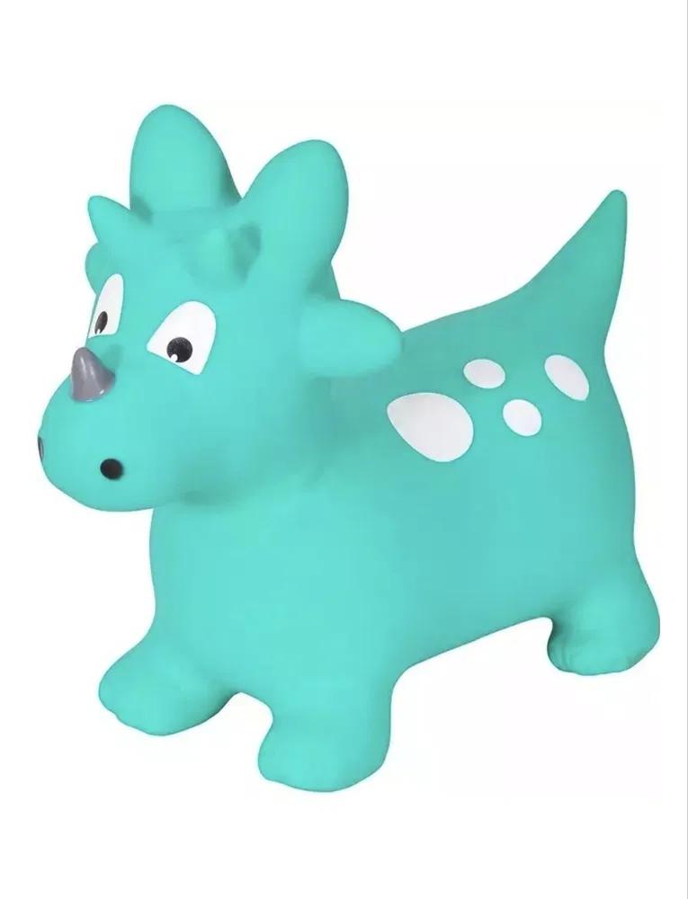 Inflatable Jumping Animal, 1 Year Old Kids Toy for Indoor and Outdoor Use, Ergonomic Design, Hand Pump Included (Green Dino)