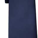 Men's Classic Satin 3.15" Soild Color Necktie Wedding Business Tie & Gift Box (Navy Blue)