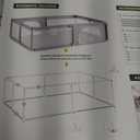 Lehom Baby Playpen with Mat, Grey