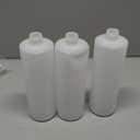 IMPRESA Plastic Bottle with 6 Caps in 2 Styles - BPA Free Latex-Free, Food-Grade, Great for Shampoo, Body Wash, Sauce and More,3 Pack 16oz