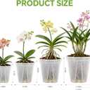 6/8/10/12 Inch Large Clear Nursery Pots 12 Pack, Large Clear deep planter Plastic Plant Pots with Drainage for Bulbs & Orchids, Ideal for Hyacinths, Tulips, Amaryllis, Indoor Outdoor Deep Pots