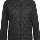 adidas womens Ultimate365 Quilted Full-zip Jacket (Small, Black)