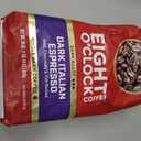 Eight O'Clock Coffee Dark Italian Espresso, Dark Roast Whole Bean 100% Arabica Coffee, Bold & Chocolaty, 30 Ounce (Pack of 1) (EXP 06/24/27)