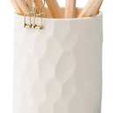 Pen Holder,Nordic Style Silicone Waterproof Pencil Holder for Desk Simple&Modern Minimalist Makeup Organizer Multifunctional Office Supplies for Home,Kids and School(Beige)