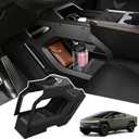 Center Console Organizer Compatible with Tesla Cybertruck 20232025,Double-Layer Storage Tray,Interior Console Storage Solution(Black)