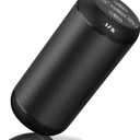 AFK Portable Bluetooth Wireless Speaker with RGB Lights, Loud Speaker with Stereo Sound Built-in Microphone Speaker for Party, Home, Outdoor Black