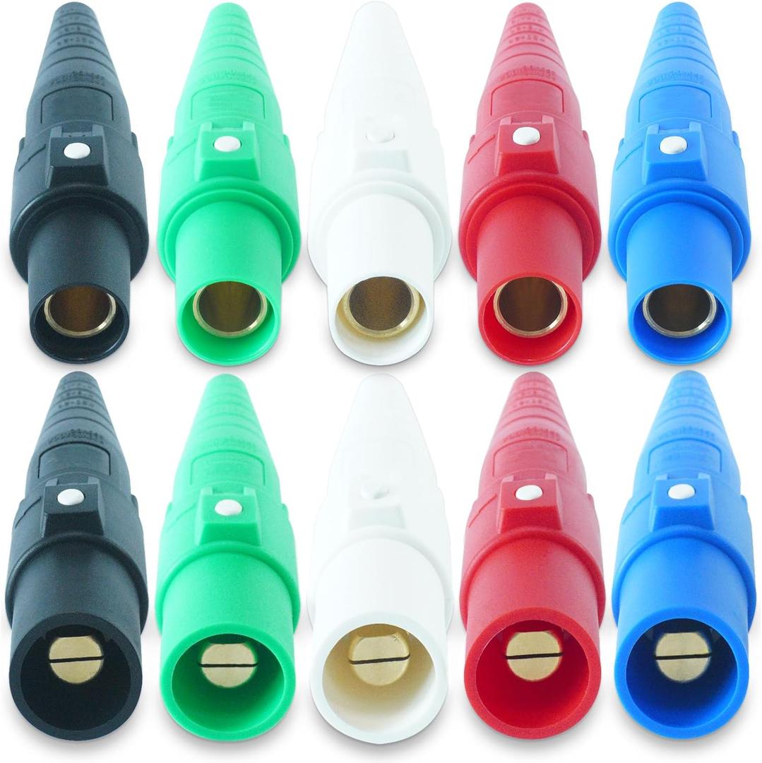 CLS40 400A 600V Camlock Connector Set，5 Male and 5 Female Camlok Connector Bundle - High - Performance Power Solution for Diverse Needs